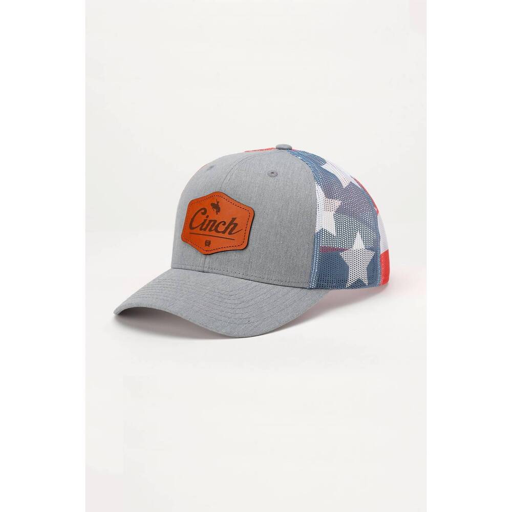 NEW CINCH men's stars and stripes cap in gray